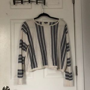 striped cropped sweater